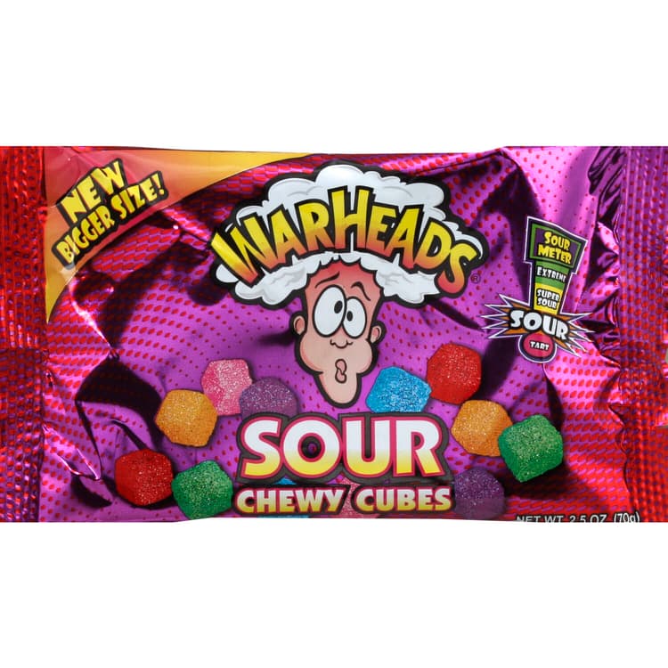 Warheads Chewy Cubes, Sour