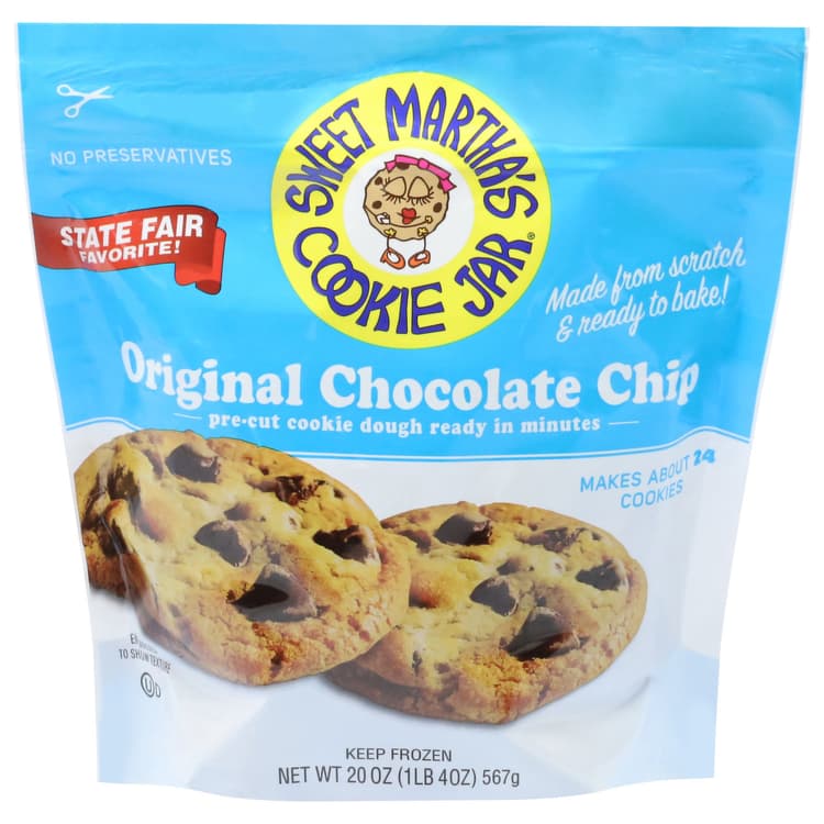 Sweet Martha'S Cookie Jar Cookie Dough, Original Chocolate Chip