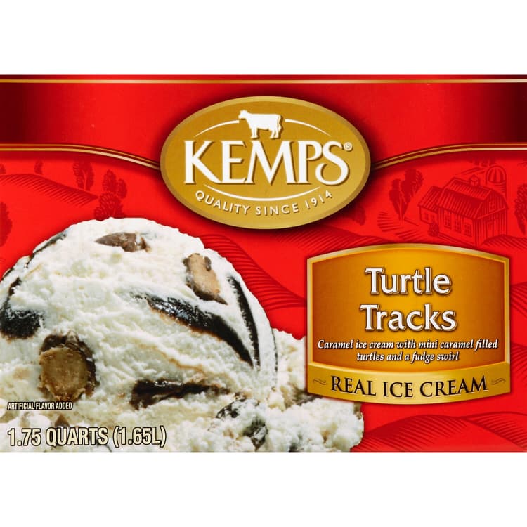 Kemps Turtle Tracks Reduced Fat Ice Cream