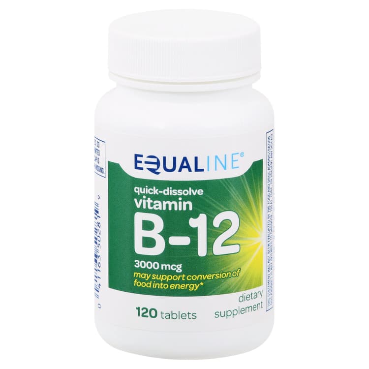 Equaline Vitamin B-12, Quick - Dissolve, 3000 Mcg