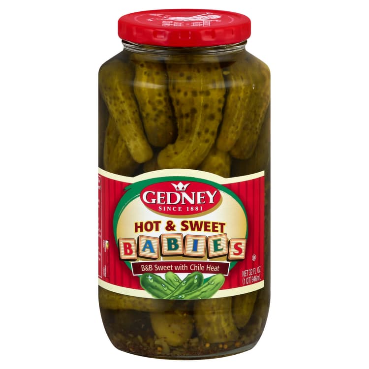 Gedney Pickles, Hot & Sweet, Babies