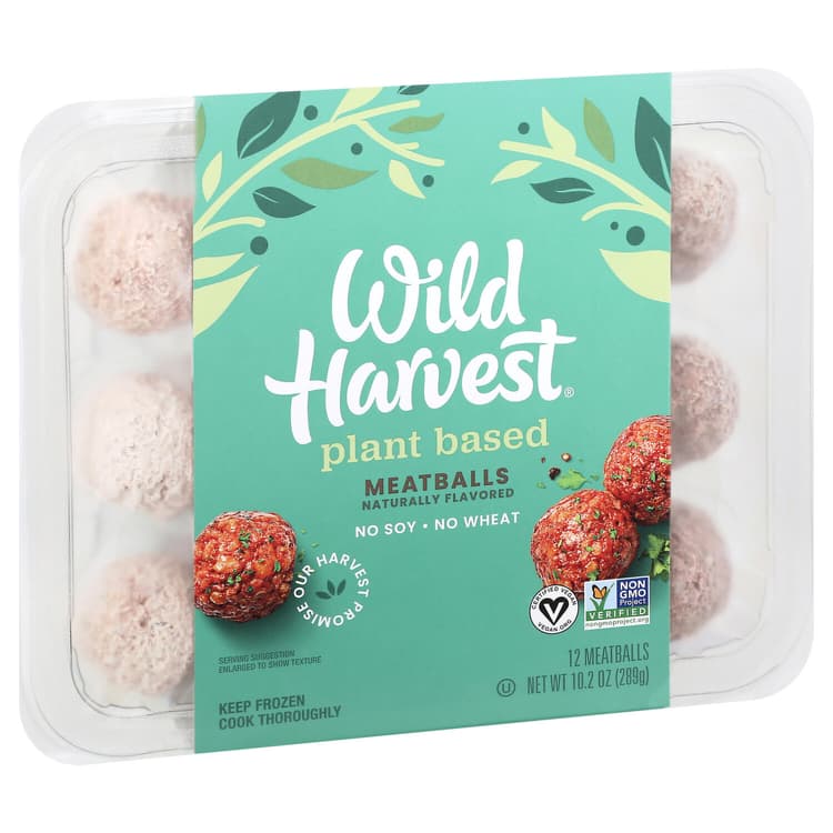Wild Harvest Meatballs, Plant Based