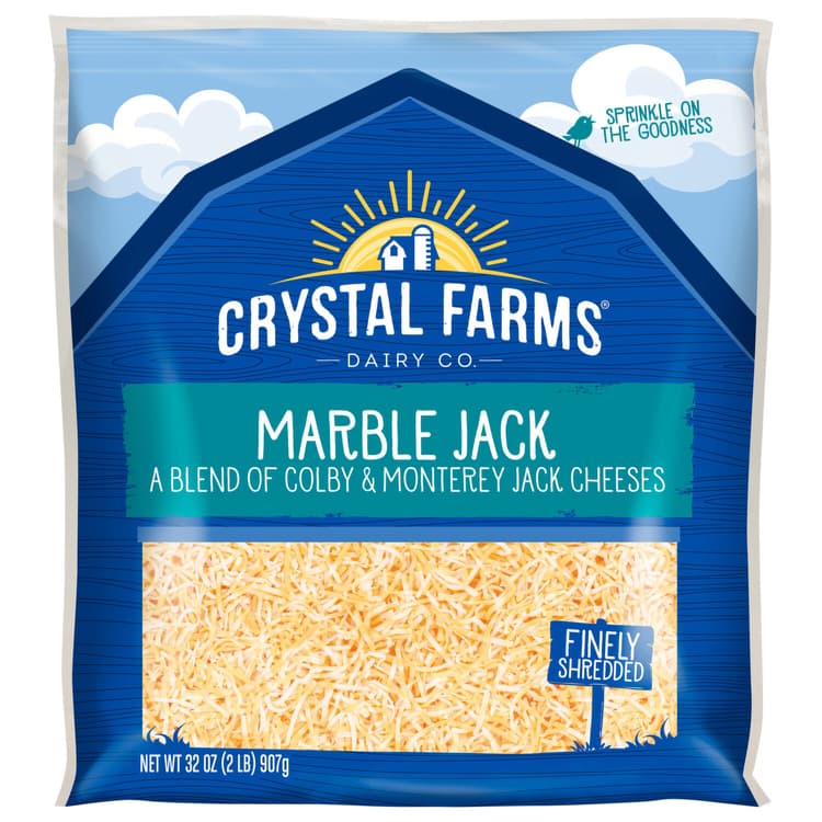 Crystal Farms Fine Shredded Marble Jack