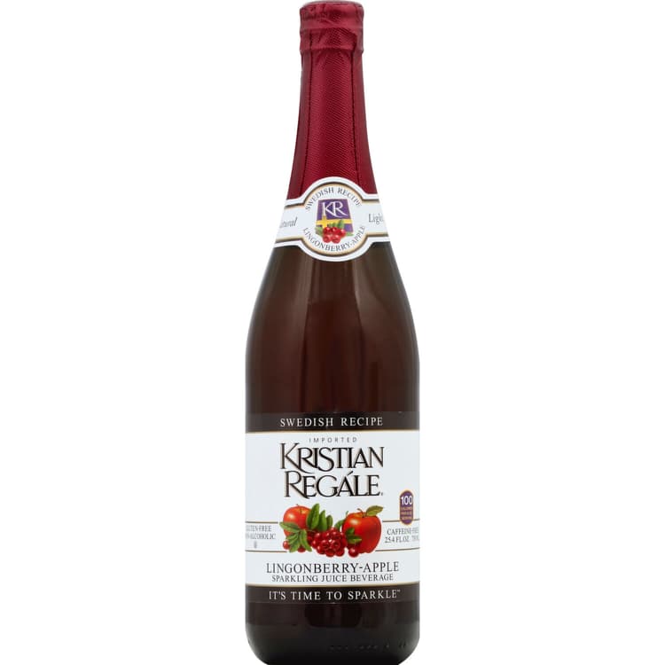 Kristian Regale Sparkling Juice Beverage, Swedish Recipe, Lingonberry-Apple