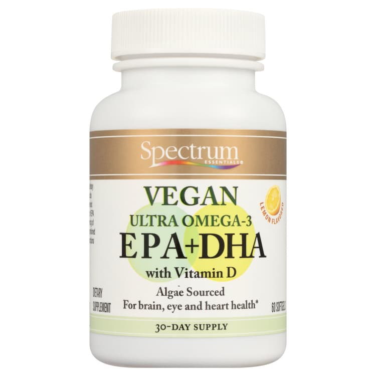 Spectrum Epa+Dha, Ultra Omega-3, Softgels, Lemon Flavored