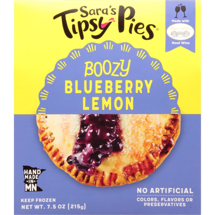 Sara'S Tipsy Pies Pie, Boozy, Blueberry Lemon