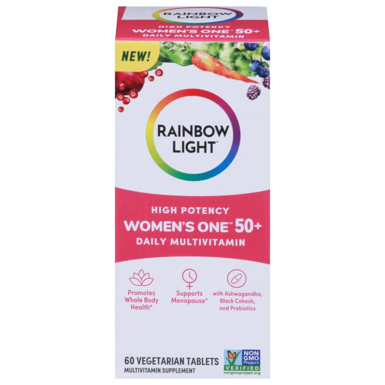 Rainbow Light Women'S One Daily Multivitamin, High Potency, 50+, Vegetarian