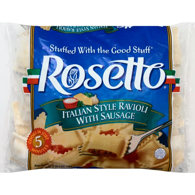 Rosetto Ravioli, Italian Style, With Sausage