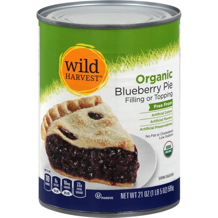 Wild Harvest Filling Or Topping, Organic, Blueberry Pie