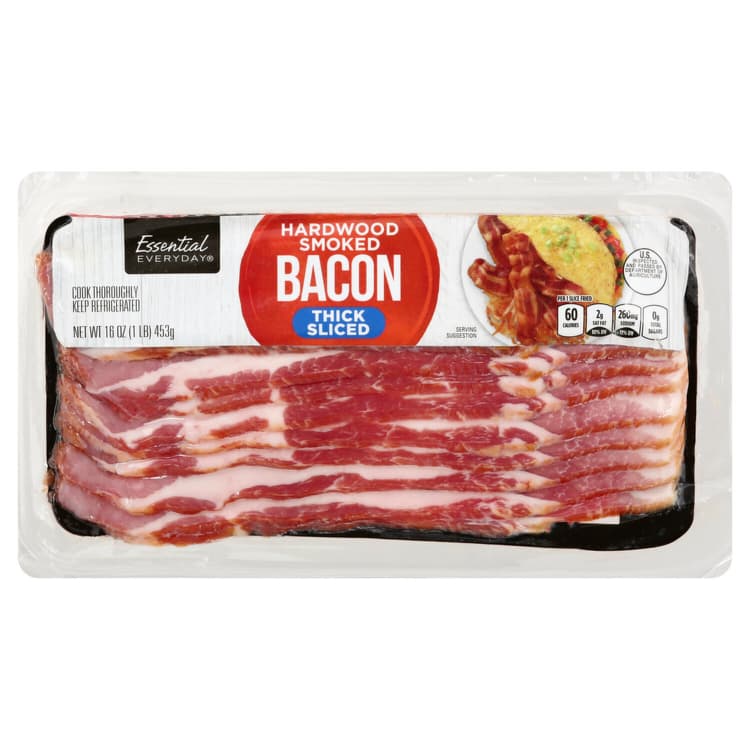 Essential Everyday Bacon, Hardwood Smoked, Thick Sliced