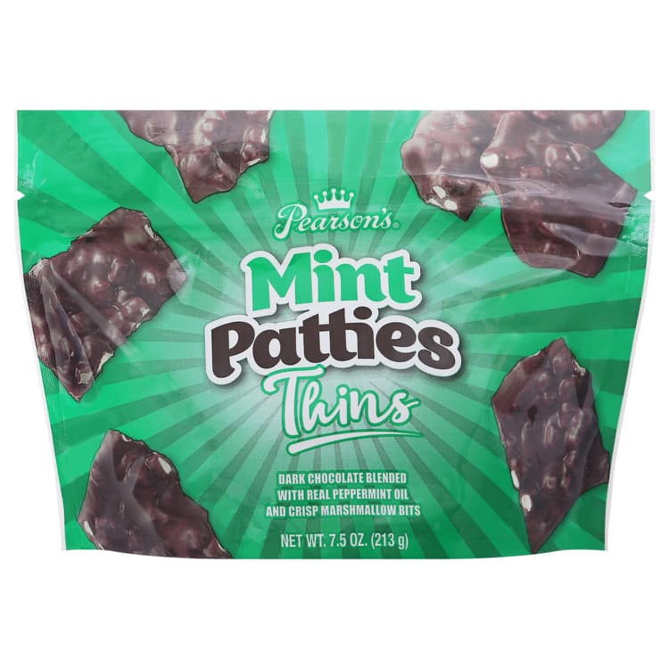 Pearson'S Candy, Patties, Mint, Thins