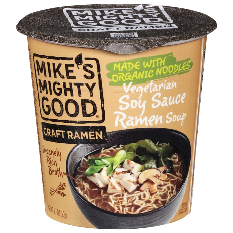 Mike'S Mighty Good Ramen Soup, Soy Sauce, Vegetarian