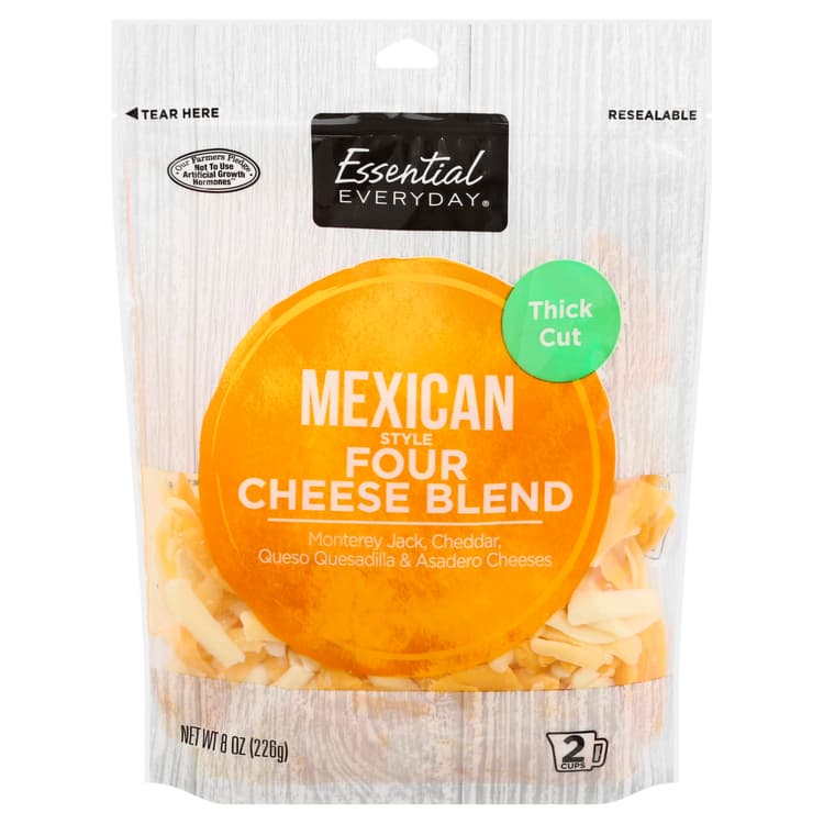 Essential Everyday Shredded Cheese Mex Blend Thick Cut