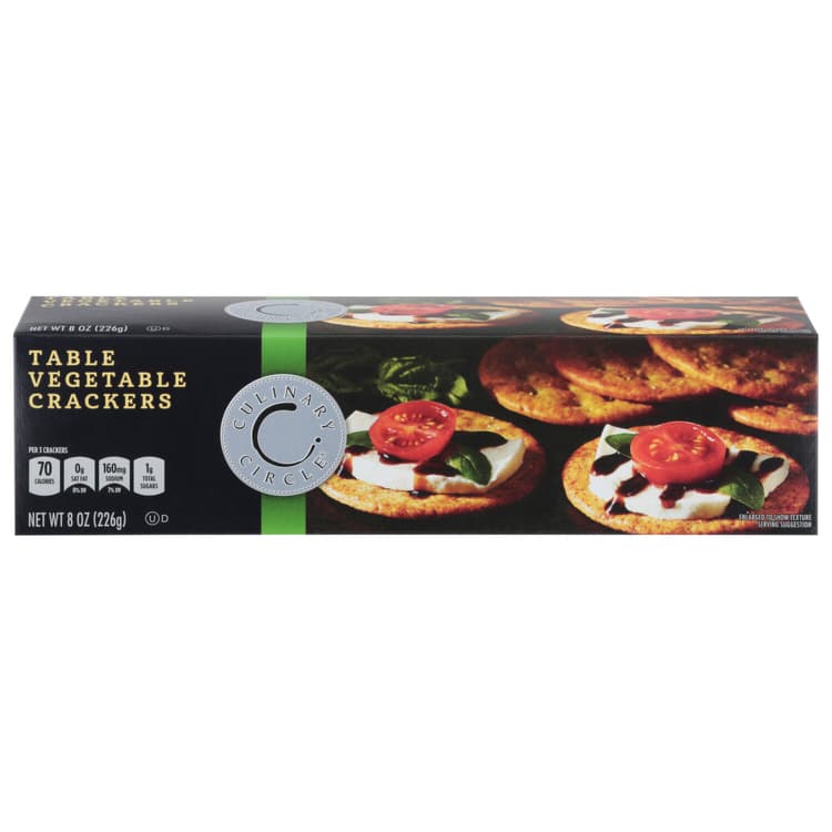 Culinary Circle Table Crackers, Vegetable