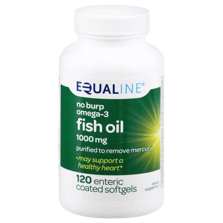 Equaline Fish Oil, No Burp, Omega-3, Softgels