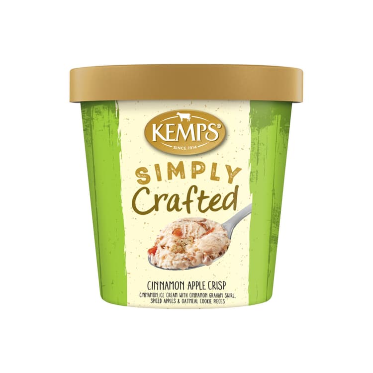 Kemps Simply Crafted Cinnamon Apple Crisp Premium Ice Cream