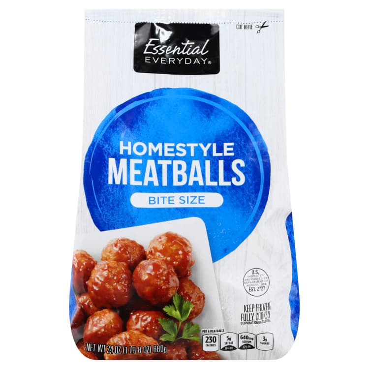 Essential Everyday Meatballs, Homestyle, Bite Size
