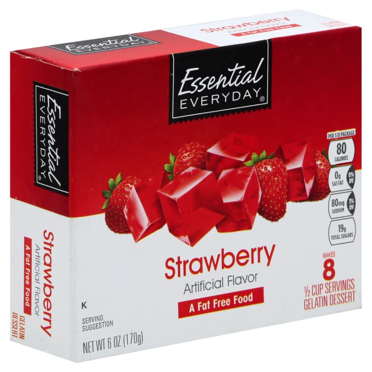Essential Everyday Gelatin Dessert, Strawberry
