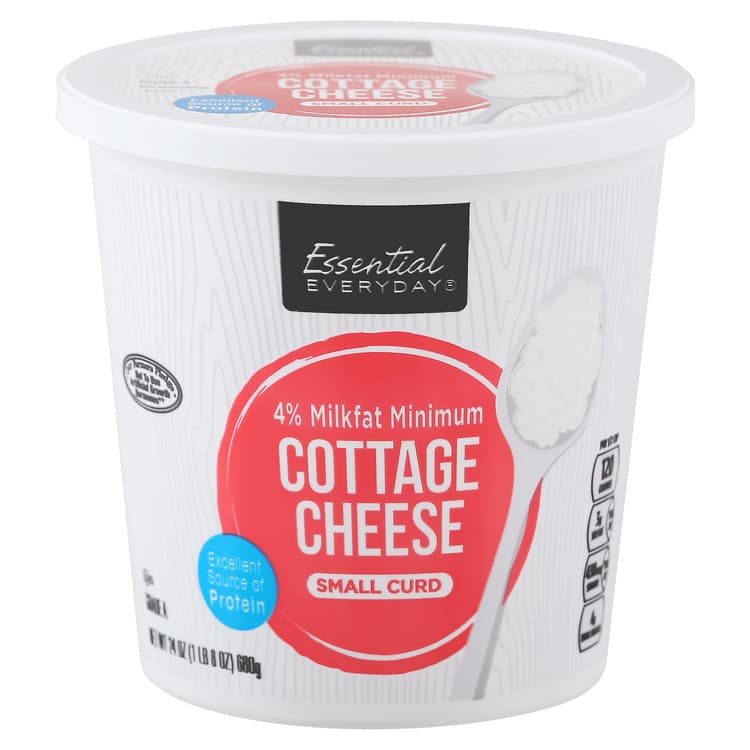 Essential Everyday Cottage Cheese, Small Curd, 4% Milkfat Minimum