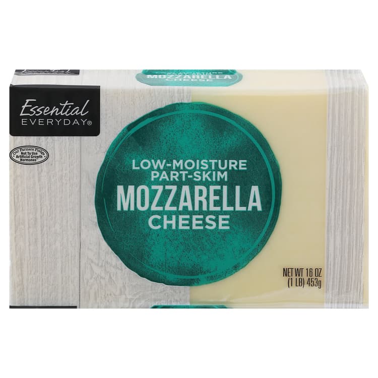 Essential Everyday Cheese, Low Moisture Part Skim, Mozzarella