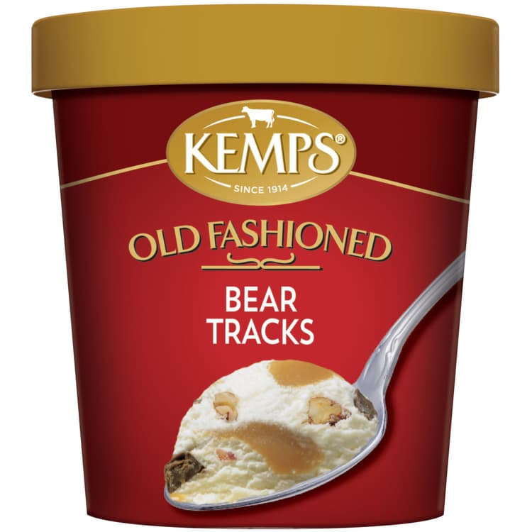 Kemps Bear Tracks Premium Ice Cream. Tub