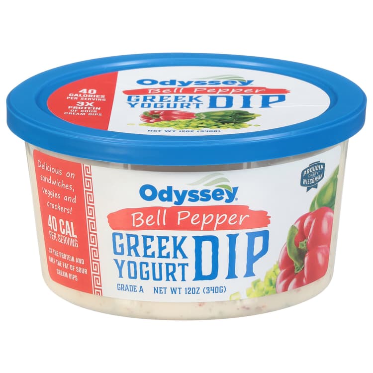 Adelphos Red & Green Bell Pepper Greek Yogurt Dip