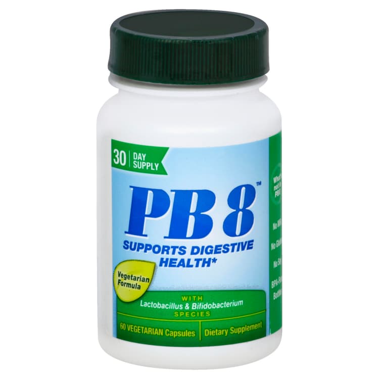 Nutrition Now Pb8 Dietary Supplement Capsules Vegetarian Formula Vegetarian