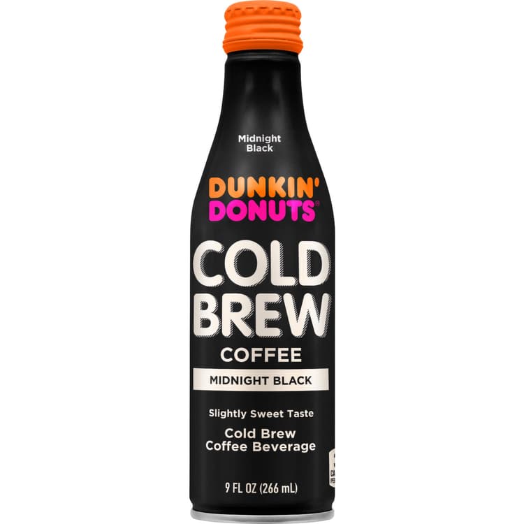 Dunkin' Donuts Coffee Beverage, Cold Brew, Midnight Black
