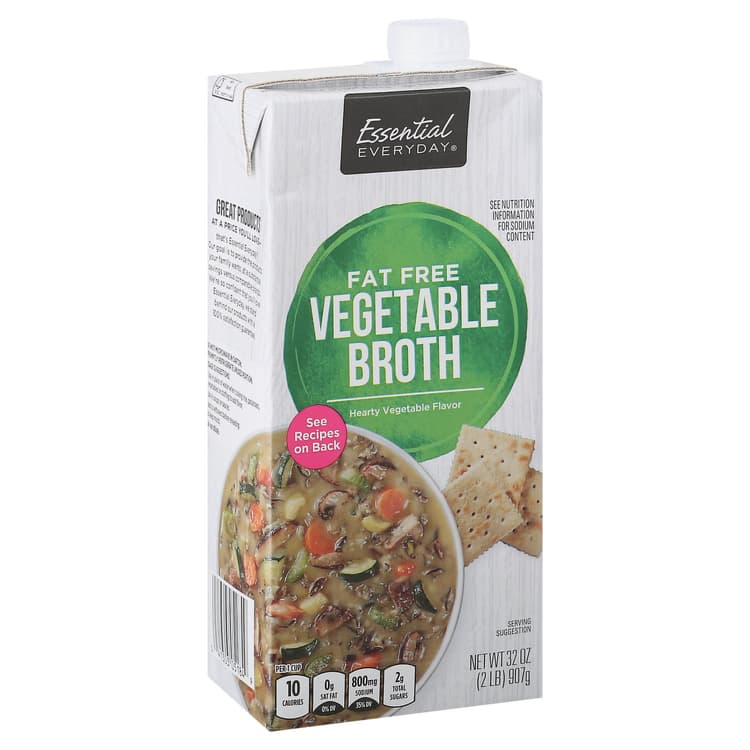 Essential Everyday Broth, Fat Free, Vegetable