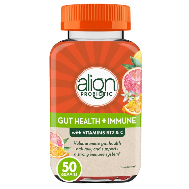 Align Probiotic Gut Health + Immune, Citrus Flavored, Gummies