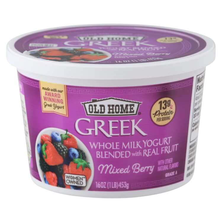 Old Home Yogurt, Greek, Mixed Berry