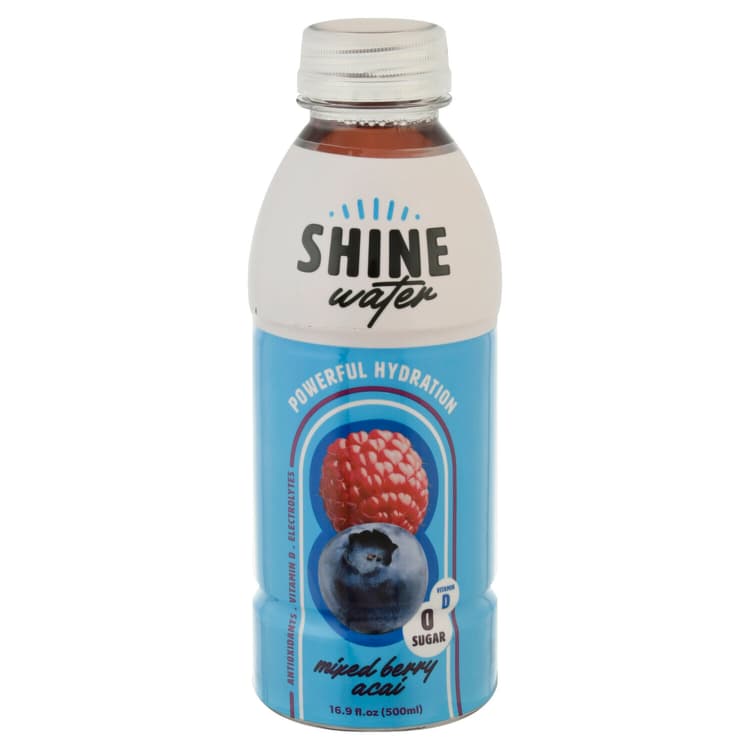 Shine Water Powerful Hydration Drink, Mixed Berry Acai Flavor