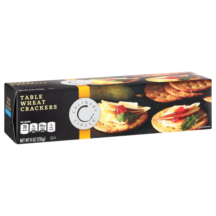 Culinary Circle Table Wheat Crackers
