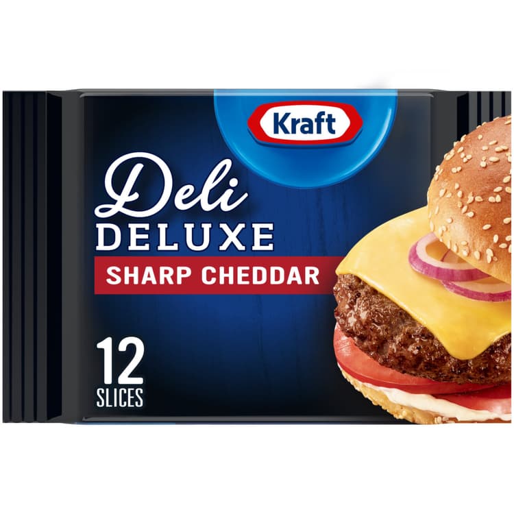 Kraft, Deli Deluxe - Cheese, Sharp Cheddar