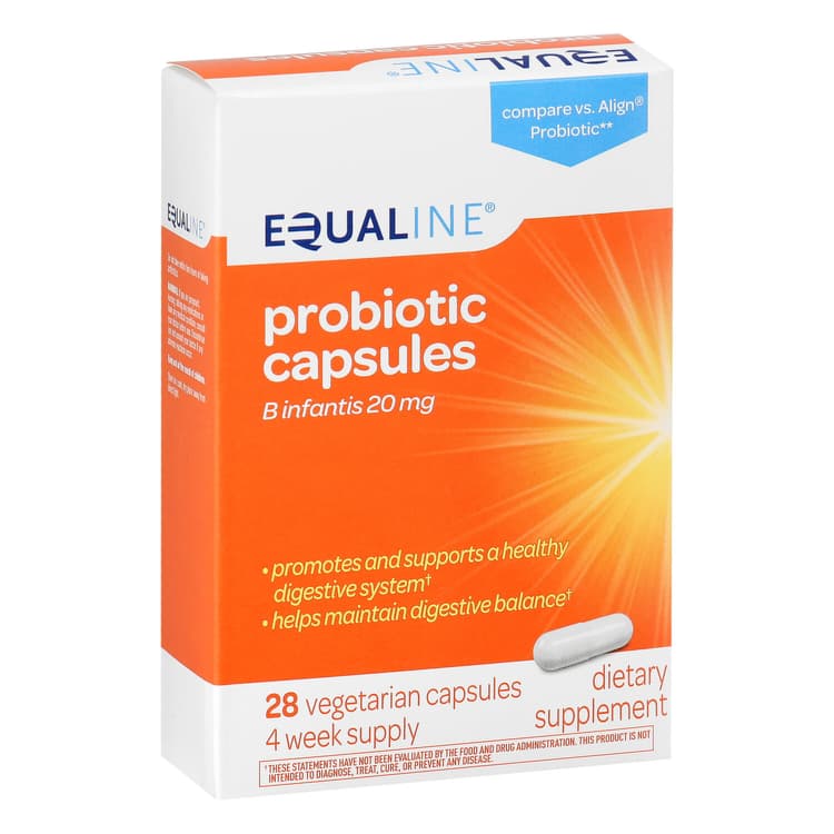 Equaline Probiotic Capsules, Vegetarian Capsules