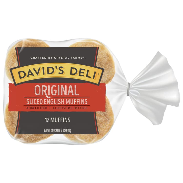 David'S Deli English Muffins, Sliced, Original