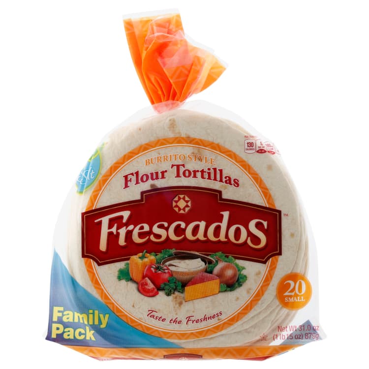 Frescados Flour Tortillas, Burrito Style, Small, Family