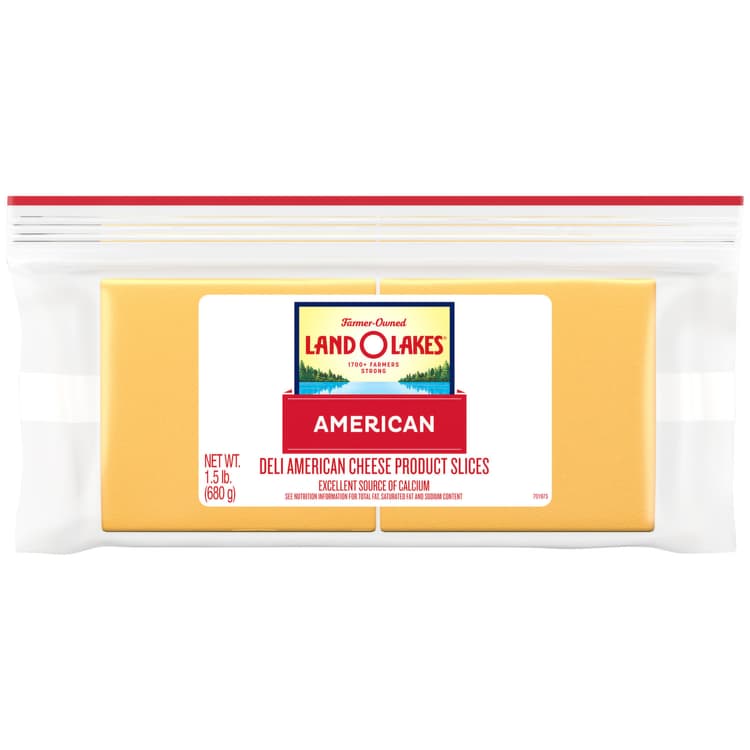Land O Lakes Cheese Slices, American, Deli