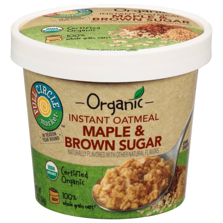 Full Circle Market Maple & Brown Sugar Instant Oatmeal