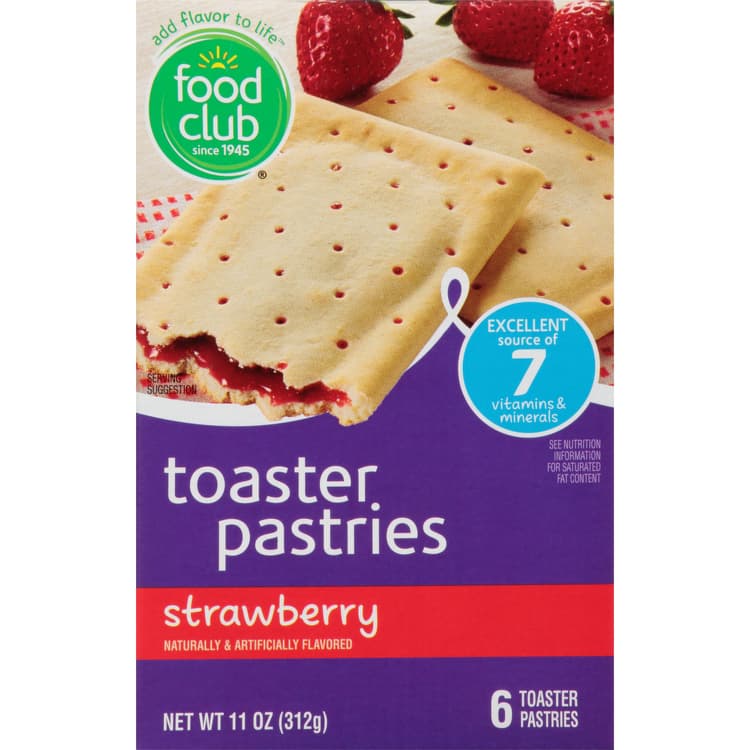 Food Club Toaster Pastries, Strawberry