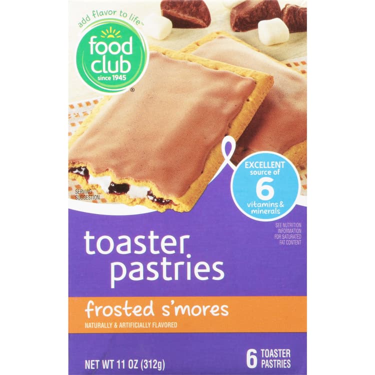 Food Club Toaster Pastries, Frosted S'Mores