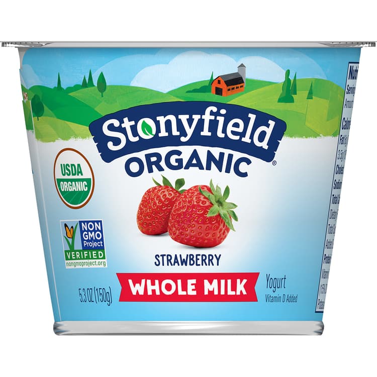 Stonyfield Organic Organic Strawberry Whole Milk Yogurt