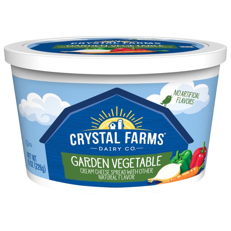 Crystal Farms Garden Vegetable Soft Cream Cheese