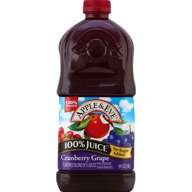 Apple & Eve 100% Juice, Cranberry Grape