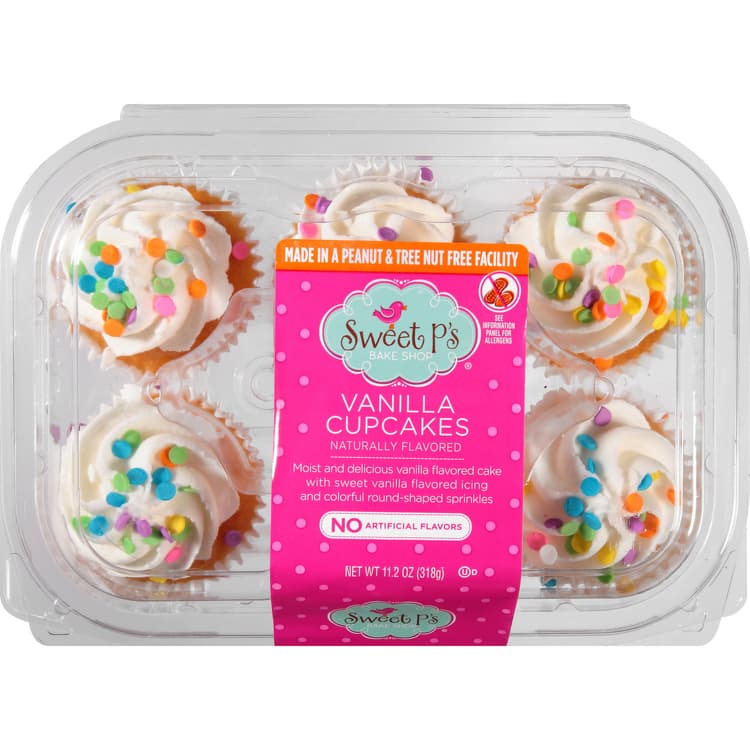 Sweet P'S Bake Shop, Cupcakes, Vanilla