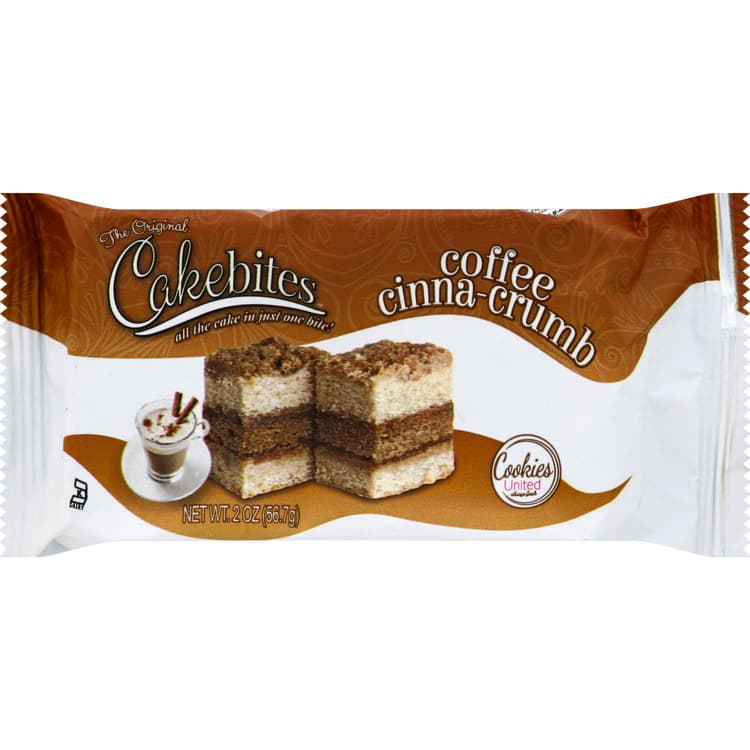 Cookies United Cakebites, Coffee Cinna-Crumb, 3 Bite
