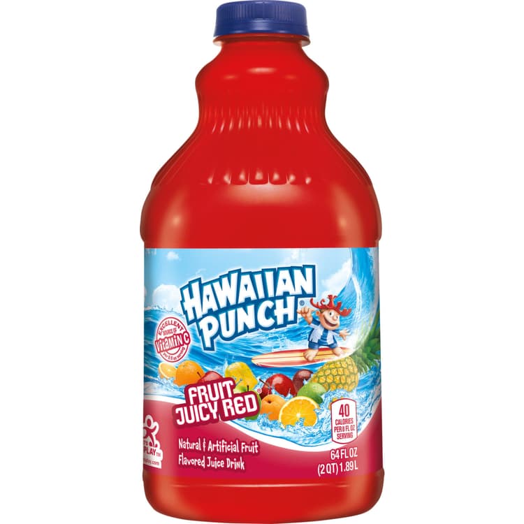 Hawaiian Punch Flavored Juice Drink, Fruit Juicy Red