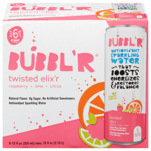 Bubbl'R Antioxidant Sparkling Water Twisted Elix'R