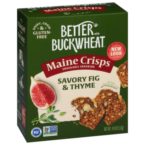 Maine Crisp Savory Fig & Thyme Crisps