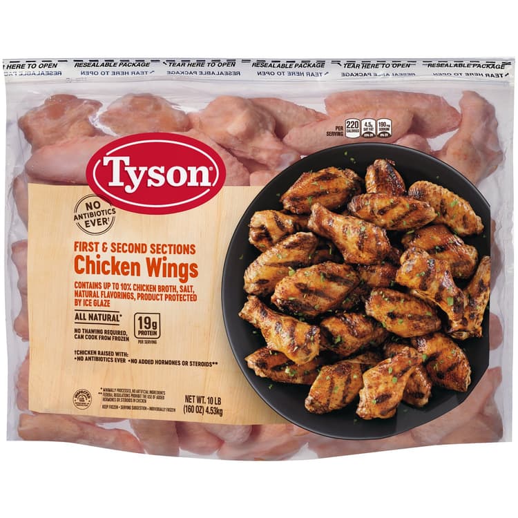 Tyson First & Second Sections, Chicken Wings